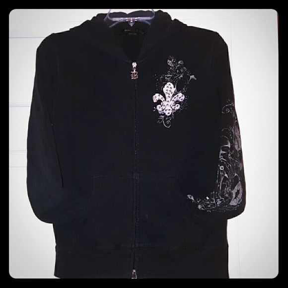 BCBG zip up hooded jacket