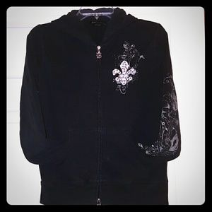 BCBG zip up hooded jacket