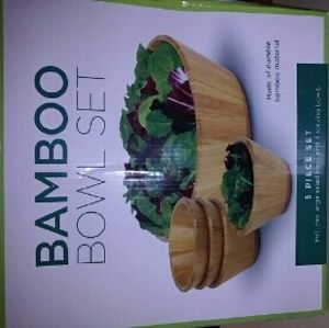Bamboo bowl set