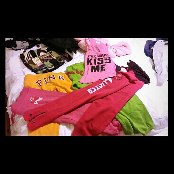 Victoria's secret PINK sweat pants an yellow pair.