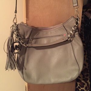 Michael Kors Gray & Silver Satchel