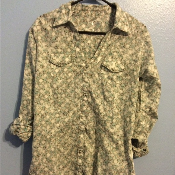 Women's wrangler button up sz L