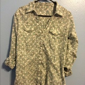 Women's wrangler button up sz L