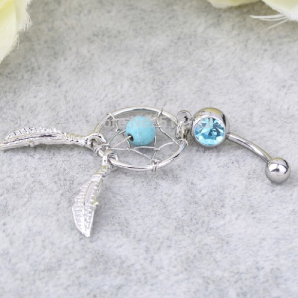 Dream catcher Belly Button Dangle Ring