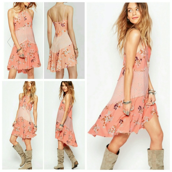 Free People Floral Print Slip Dress - Picture 2 of 4