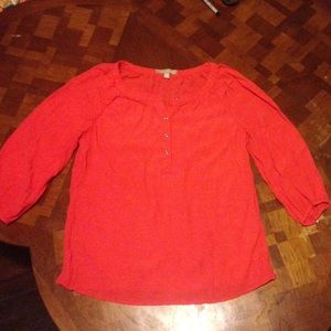 Cheery and Cute Orange Banana Republic Top