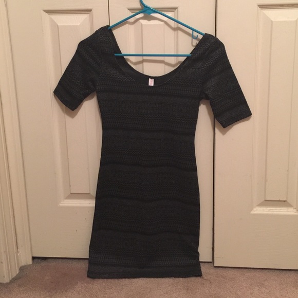 Black/Grey Slim Fit Dress- Size XS
