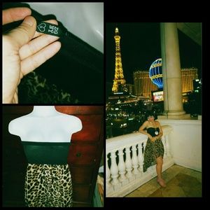 Hi - lo strapless dress size S