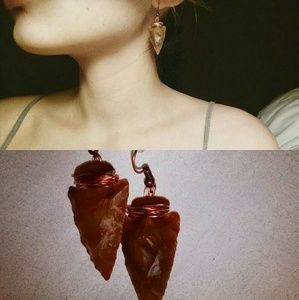 Authentic arrowhead earrings