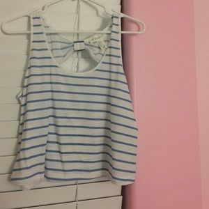 Forever 21 Striped, Bow top!