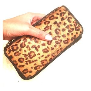 Fossil Leopard Leather Wallet