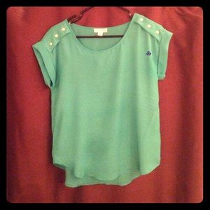 Silky short sleeved shirt