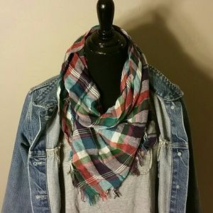 Square Plaid Scarf