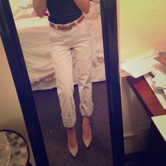 VTG American apparel high waisted pinstripe pants