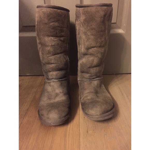 Tall brown UGG boots