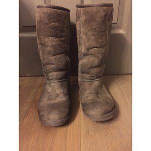 Tall brown UGG boots