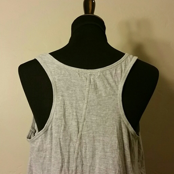 Grey Racerback Tank - Picture 2 of 4
