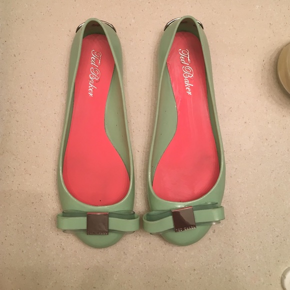Ted Baker London Mint Bow Flats