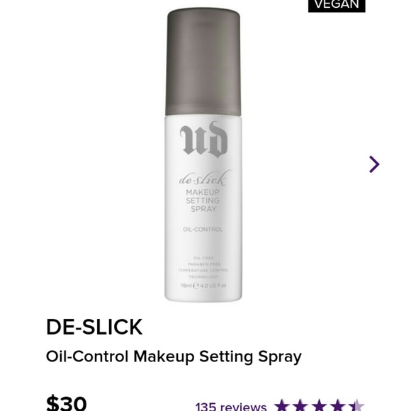 Urban Decay De Slick Makeup Setting Spray