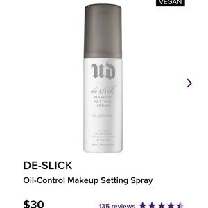 Urban Decay De Slick Makeup Setting Spray