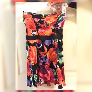 Tube top, floral print