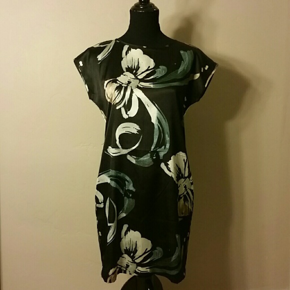 Black Bow Print Dress