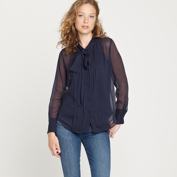 J. Crew Peach Suzette Blouse
