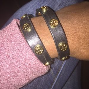Authentic Tory Burch Double Wrap Logo Bracelet !!