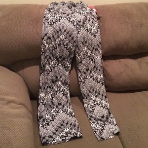 Black and white pants