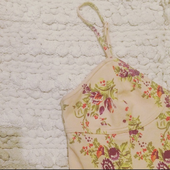 Forever 21 floral body suit/ leotard size lg