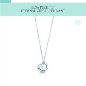 Tiffany eternal circle necklace