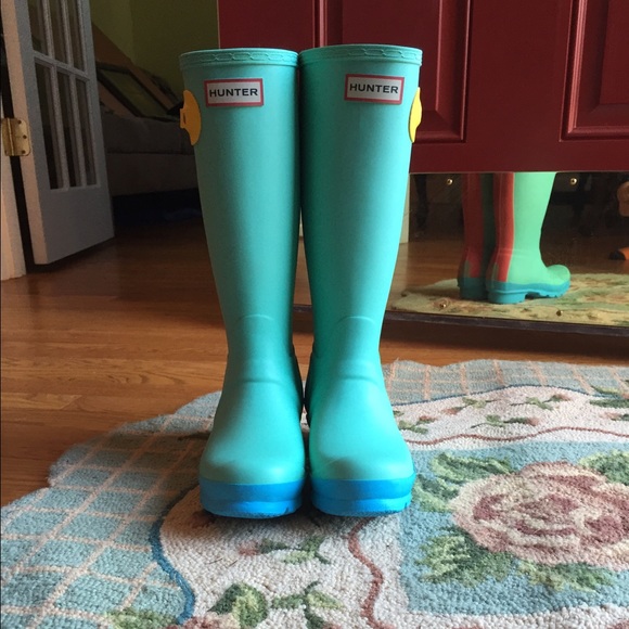 Authentic new Hunter boots blue - Picture 2 of 4