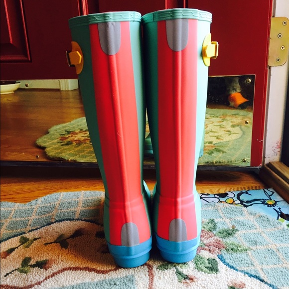 Authentic new Hunter boots blue - Picture 3 of 4