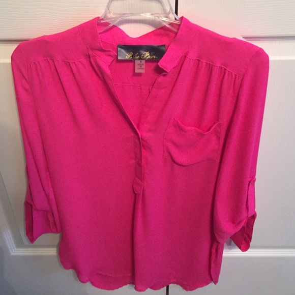Hot Pink Tunic Top, Size Small, Francesca's