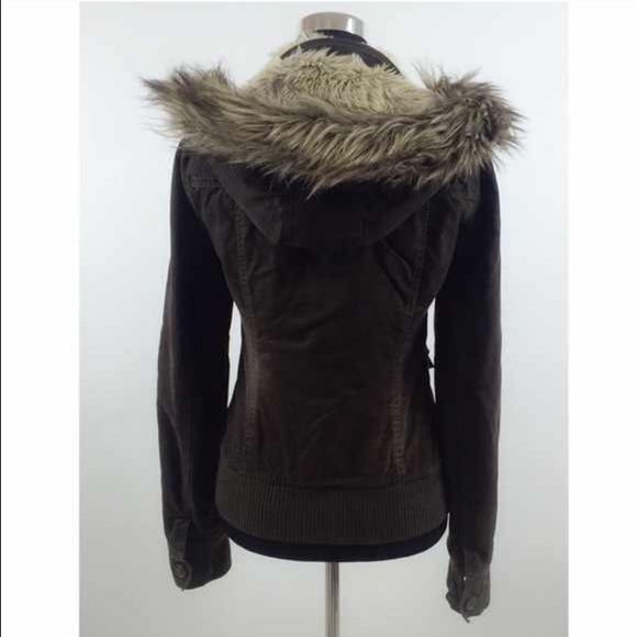 SOLD  💞 Abercrombie Hooded Winter Coat - Picture 3 of 4