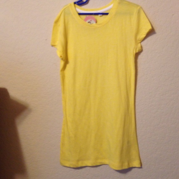 yellow t shirt NWT