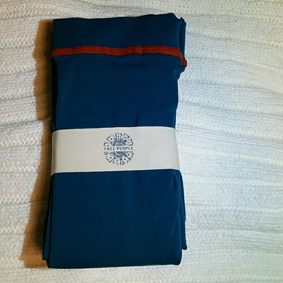 NEW Free People Opaque Tights Turquoise Colored!