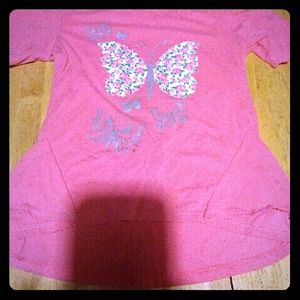 Little girls butterfly shirt