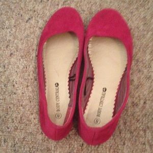 Pink flats