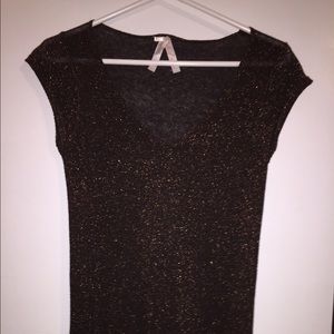Brown glitter shirt