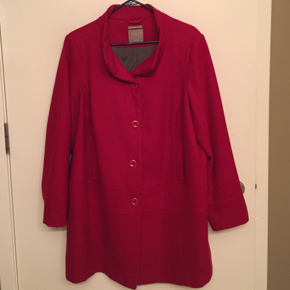 []SOLD[] Old Navy Red Pea Coat