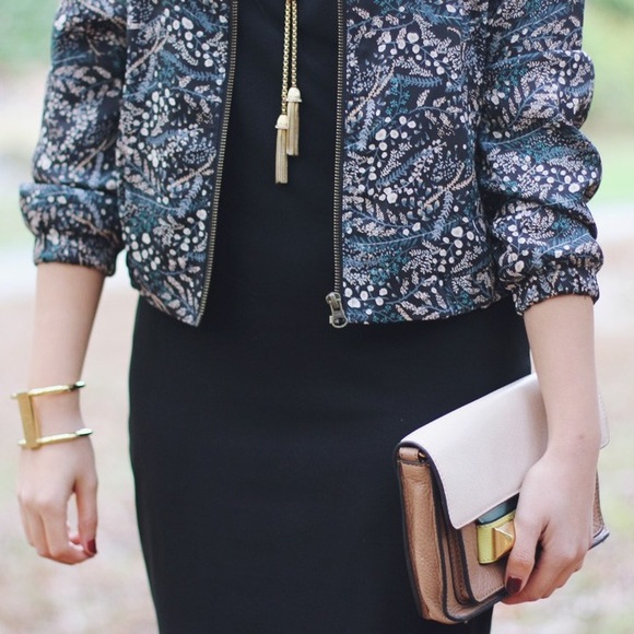 LOFT Jackets & Coats - Fall Floral Print Bomber Jacket LOFT Jackets & Coats - Fall Floral Print Bomber Jacket