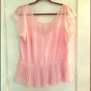 AE chiffon peplum top