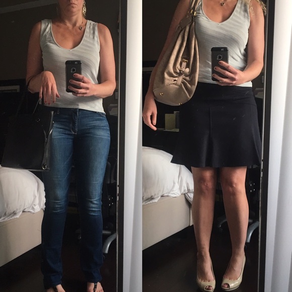 Paso Sweaters Tiger Vneck Sleeveless Asymmetrical - Picture 4 of 4