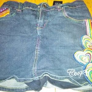 Little girls jean coogi skirt
