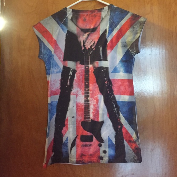 British Flag Guitar Shirt - Picture 2 of 3