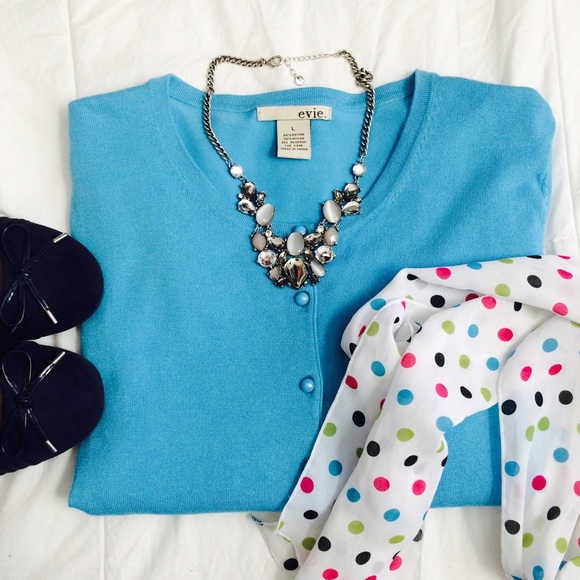 Light Turqouise Sweater Cardigan