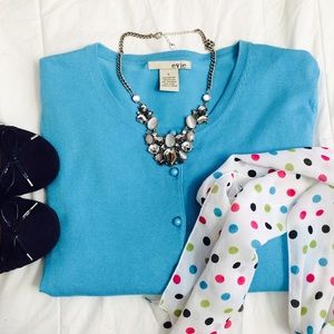 Light Turqouise Sweater Cardigan