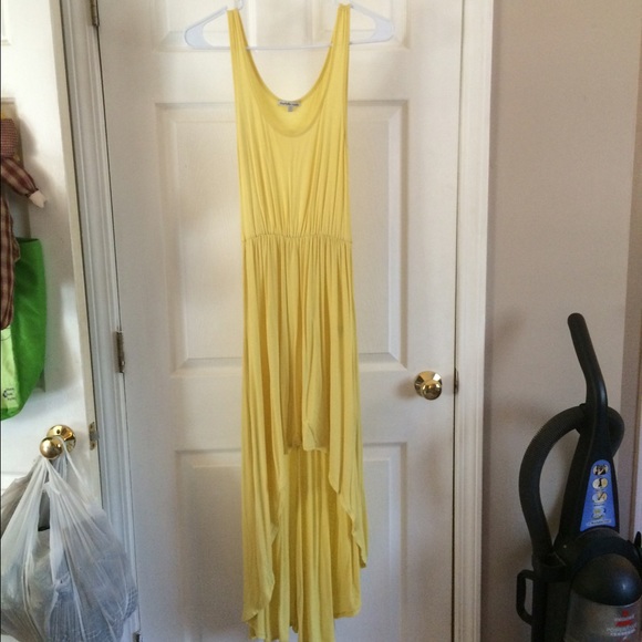 **sold**Yellow high low dress