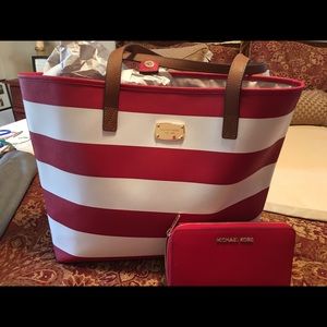 Michael Kors Jet Set Tote and Wallet